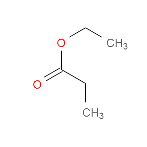 Strukturformel Propansäureethylester