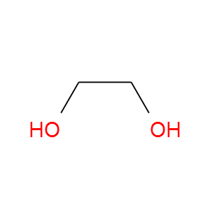 Strukturformel 1,2-Ethandiol