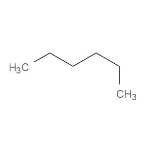 Structural Formula n-Hexane