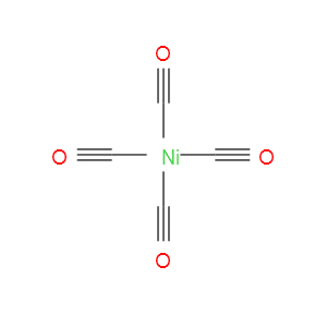 Structural Formula Nickel tetracarbonyl