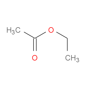 Structural Formula Acetic acid ethyl ester