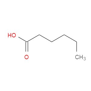 Strukturformel Hexansäure