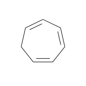 Strukturformel 1,3,5-Cycloheptatrien