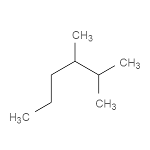 Strukturformel 2,3-Dimethylhexan