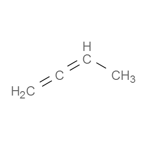 Structural Formula 1,2-Butadiene