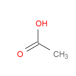 Strukturformel Essigsäure