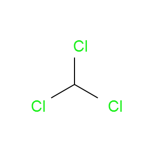 Strukturformel Trichlormethan