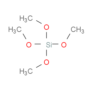 Strukturformel Kieselsäuretetramethylester
