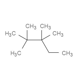 Structural Formula 2,2,3,3-Tetramethylpentane