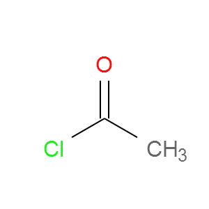 Strukturformel Acetylchlorid