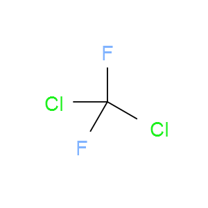 Structural Formula Dichlorodifluoromethane