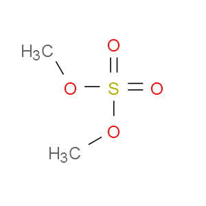 Strukturformel Schwefelsäuredimethylester