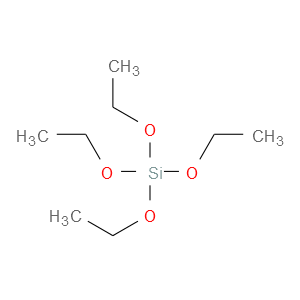 Structural Formula Silicic acid tetraethyl ester