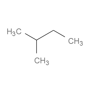 Strukturformel 2-Methylbutan