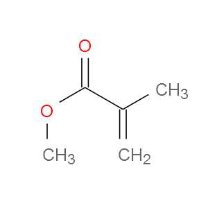 Strukturformel 2-Methyl-2-propensäuremethylester
