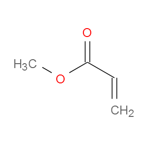 Strukturformel 2-Propensäuremethylester